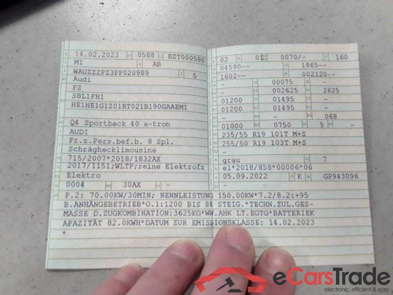 Audi Q4 e-tron Sportback (F4N)(06.2021->) DE - SUV5 40, 2021 - 2023 #2