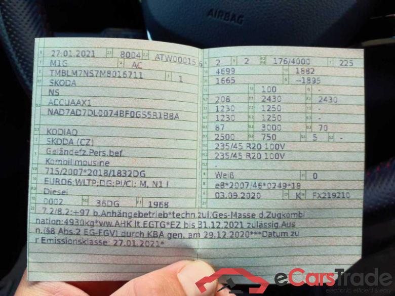 Skoda Kodiaq (NS)(2016->) DE - SUV5 2.0 Bi-TDI EU6d-T, RS 4x4 (EURO 6d-TEMP), 2018 - 2020 #3