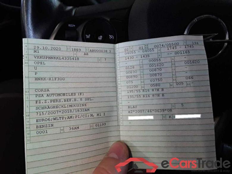 Opel Corsa F (2019->) DE - LimS5 1.2 Turbo EU6d, Edition (EURO 6d), 2019 - 2023 #6