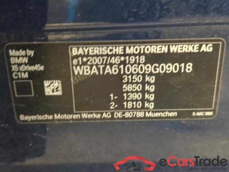 BMW X5 ´18 Baureihe X5 xDrive 45 e xLine 3.0 290KW AT8 E6d #4
