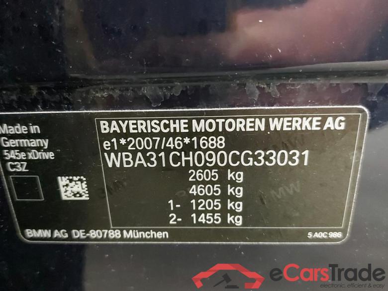 BMW - BMW 5 BERLINE 545e xDrive 394PK Pack Business With Comfort Mem Seats & Innovation & Comfort Plus & Safety & Travel   * HYBRID * #6