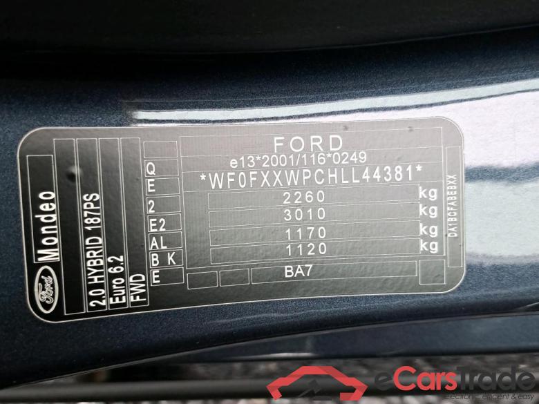 FORD - FOR MONDEO CLIPPER HEV 187PK Vignale Pack Signature & Winter & Foldable Towing Hook & Pano Roof * HYBRID * #6