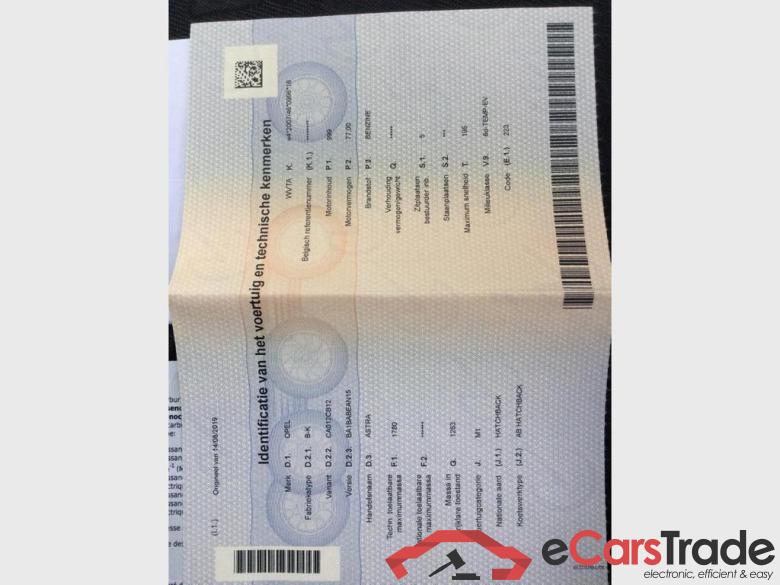 OPEL Astra Astra 1.0 Turbo ECOTEC Innovation S/S (EU6.2) #4