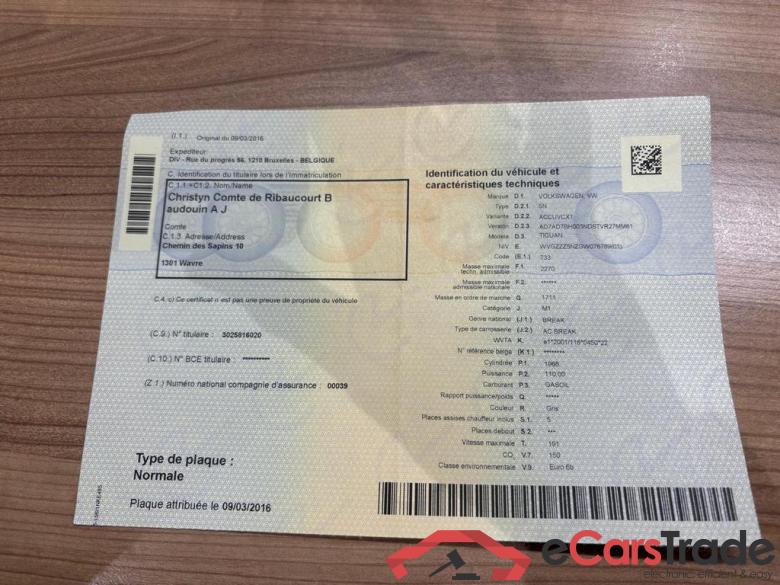 VOLKSWAGEN Tiguan Tiguan Sport & Style 2.0 TDI SCR 4MOTION BlueMotion Technology 110 kW (150 ch) 7 vitesses DSG #6