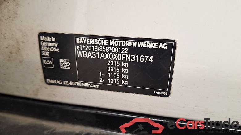 Baureihe 4 Gran Coupe 420 d xDrive 2.0 140KW AT8 E6d #5