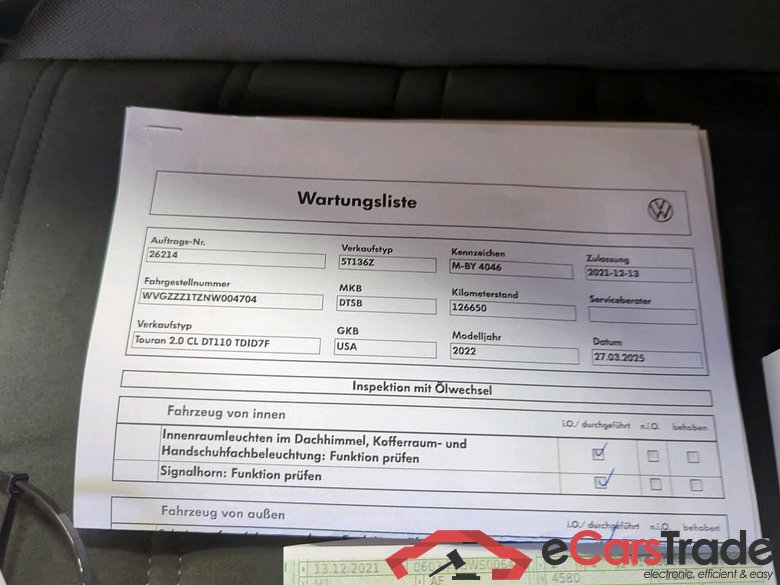 Touran Comfortline BMT/Start-Stopp 2.0 TDI 110KW AT7 E6d #6