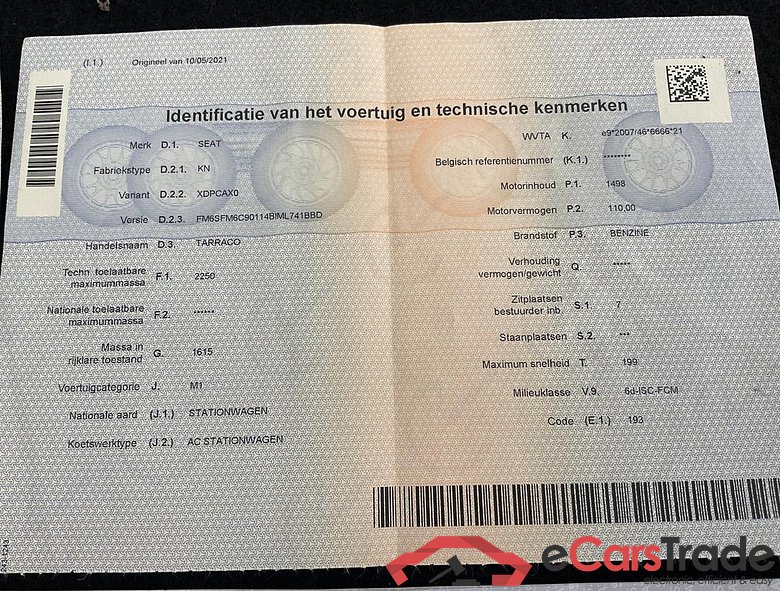 SEAT Tarraco Tarraco Xcellence 1.5 TSI 150CV (110kW) MANUELLE 6v EURO 6 AP #3