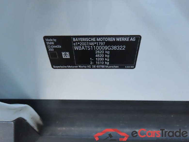 Baureihe X3 xDrive 30 e Advantage 2.0 215KW AT8 E6d #5