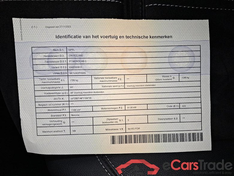 OPEL CROSSLAND 1.2 81KW TURBO S-S GS - DRIVING SCHOOL dubble pedals #6