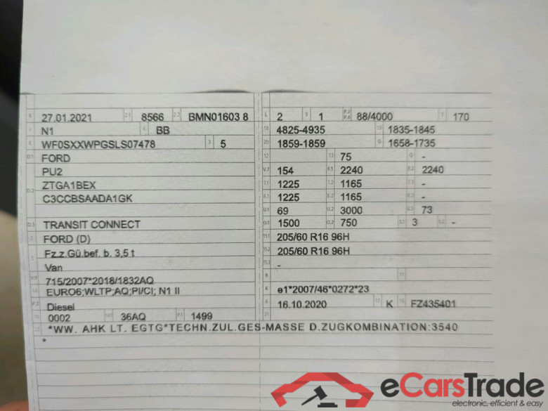 FORD Transit Connect 210 L2 S&S Autm. Trend 4d 88kW #6