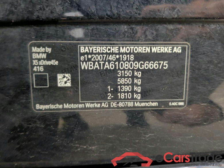 Baureihe X5 xDrive 45 e M Sport 3.0 290KW AT8 E6d #4