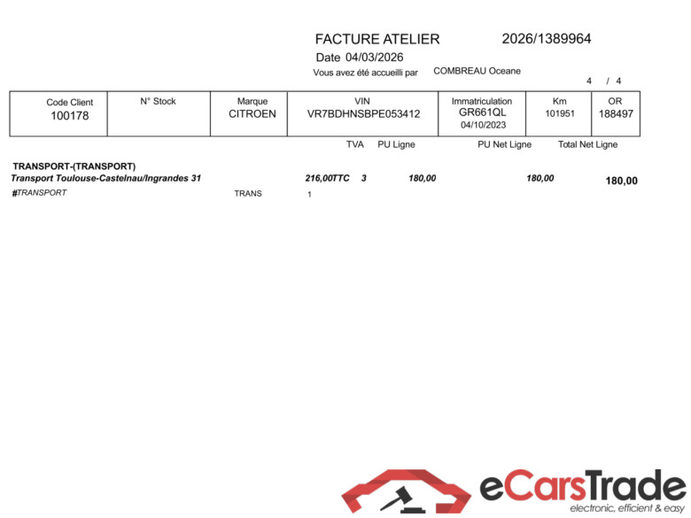 C4 X Feel Pack 1.2 PureTech 130CV BVA8 6E / PRÊT A VENDRE #5