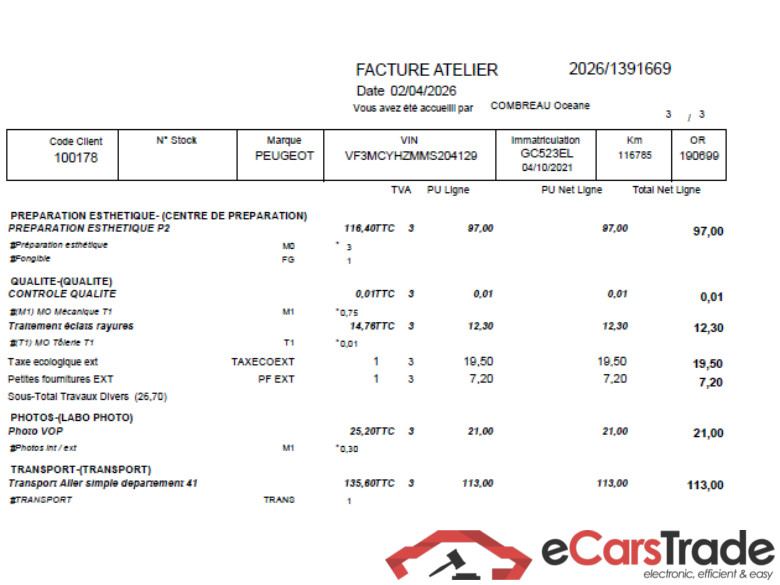 3008 Active Business 1.5 HDi 130CV BVM6 E6d / PRÊT A VENDRE #4