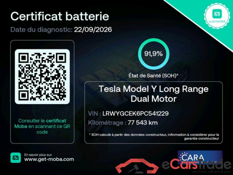 TESLA Model Y / 2020 / 5P / SUV Grand Autonomie Dual Motor AWD #3